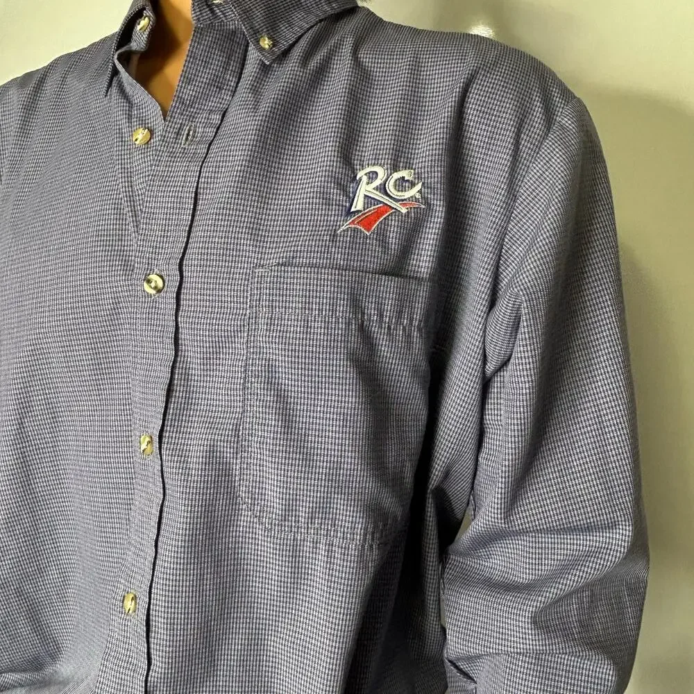Vintage RC Cola Royal Crown Cola Men’s XL Uniform Shirt Riverside Embroidered